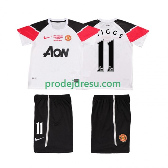 Manchester United Dresy Fotbal GIGGS 11 Champions League 2012 Retro Dětský Alternativní 2011 Krátký rukáv