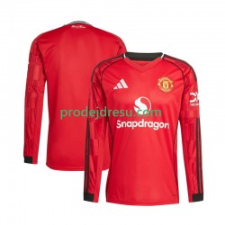 Manchester United Dresy Fotbal Muž Domácí 2025-2026 Dlouhý rukáv