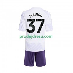 Manchester United Dresy Fotbal Kobbie Mainoo 37 Dětský Venkovní 2025-2026 Krátký rukáv