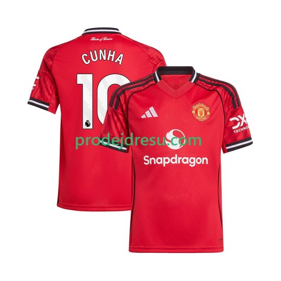 Manchester United Dresy Fotbal Matheus Cunha 10 Muž Domácí 2025-2026 Krátký rukáv