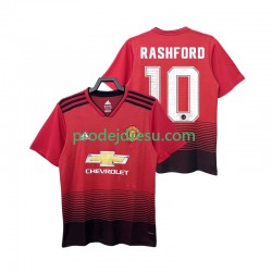 Manchester United Dresy Fotbal RASHFORD 10 2018 2019 Retro Muž Domácí Krátký rukáv