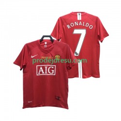 Manchester United Dresy Fotbal RONALDO 7 2007 Retro Muž Domácí 2008 Krátký rukáv