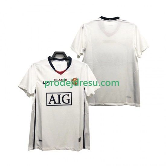 Manchester United Dresy Fotbal Champions League 2009 Retro Muž Venkovní 2008 Krátký rukáv