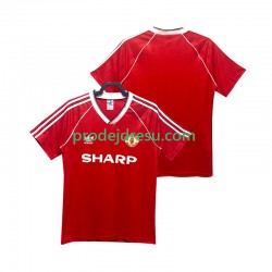 Manchester United Dresy Fotbal 1988 1990 Retro Muž Domácí Krátký rukáv