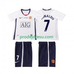 Manchester United Dresy Fotbal Ronaldo 7 Champions League 2009 Retro Dětský Venkovní 2008 Krátký rukáv