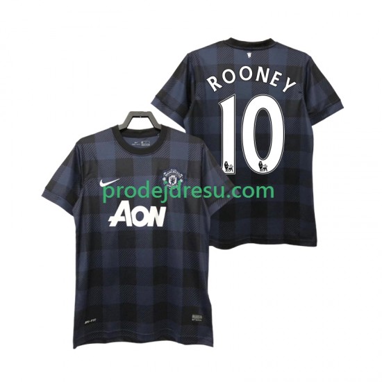 Manchester United Dresy Fotbal Rooney 10 2013 2014 Retro Muž Venkovní Krátký rukáv