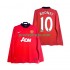 Manchester United Dresy Fotbal Rooney 10 2013 2014 Retro Muž Domácí Dlouhý rukáv