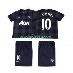 Manchester United Dresy Fotbal Rooney 10 2013 2014 Retro Dětský Venkovní Krátký rukáv