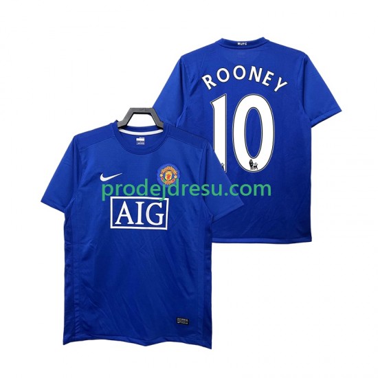 Manchester United Dresy Fotbal Rooney 10 2009 Retro Muž Alternativní 2008 Krátký rukáv