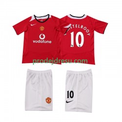 Manchester United Dresy Fotbal Ruud van Nistelrooy 2005 Retro Dětský Domácí 2006 Krátký rukáv
