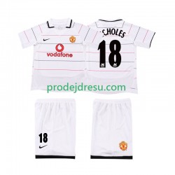 Manchester United Dresy Fotbal SCHOLES 18 2003 Retro Dětský Alternativní 2006 Krátký rukáv