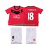 Manchester United Dresy Fotbal SCHOLES 18 2009 Retro Dětský Domácí 2010 Krátký rukáv