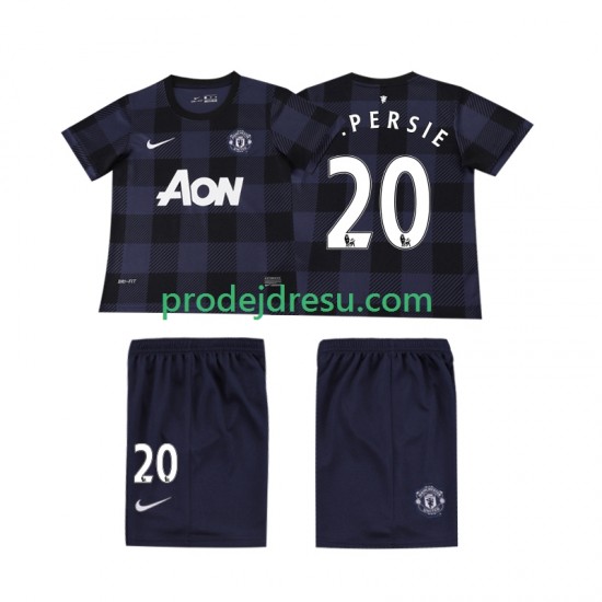 Manchester United Dresy Fotbal V PERSIE 20 2013 2014 Retro Dětský Venkovní Krátký rukáv