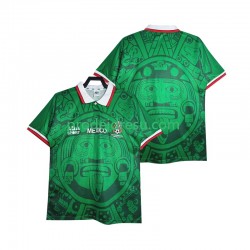 Mexiko Dresy Fotbal Retro Muž Domácí 1998 Krátký rukáv