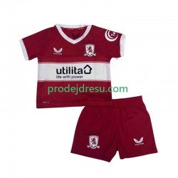 Middlesbrough Dresy Fotbal Dětský Domácí 2025-2026 Krátký rukáv