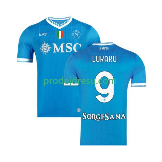 SSC Neapol Dresy Fotbal Romelu Lukaku 9 Muž Domácí 2025-2026 Krátký rukáv