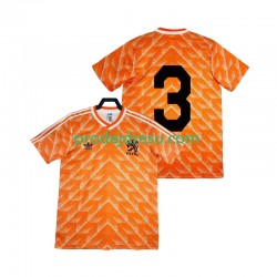 Nizozemsko Dresy Fotbal 3 1988 Retro Muž Domácí Krátký rukáv