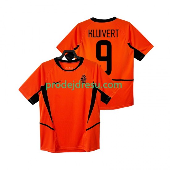 Nizozemsko Dresy Fotbal KLUIVERT 9 Retro Muž Domácí 2002 Krátký rukáv