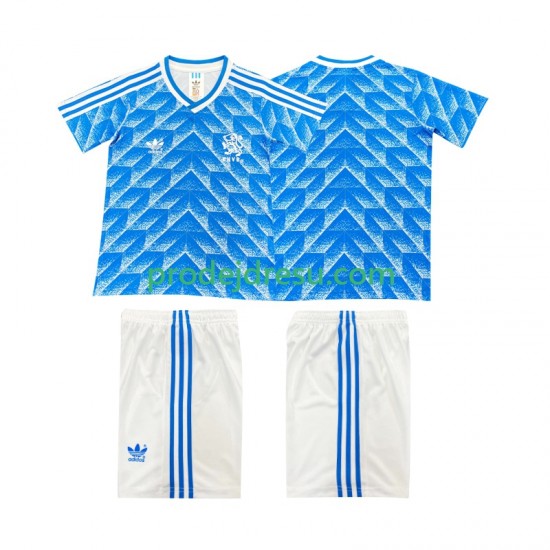 Nizozemsko Dresy Fotbal 1988 Retro Dětský Venkovní Krátký rukáv