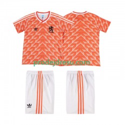 Nizozemsko Dresy Fotbal 1988 Retro Dětský Domácí Krátký rukáv