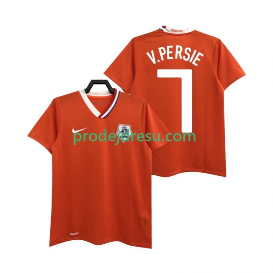 Nizozemsko Dresy Fotbal Robin van Persie 7 Retro Muž Domácí 2008 Krátký rukáv