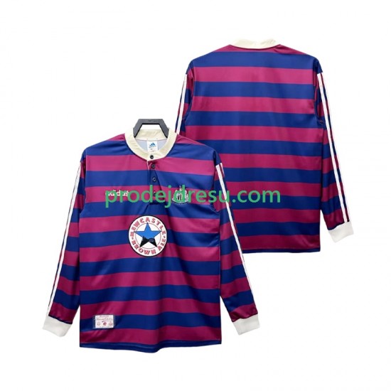 Newcastle United Dresy Fotbal 1995 1997 Retro Muž Venkovní Dlouhý rukáv