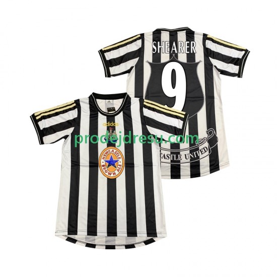 Newcastle United Dresy Fotbal SHEARER 9 1997 Retro Muž Domácí 1999 Krátký rukáv