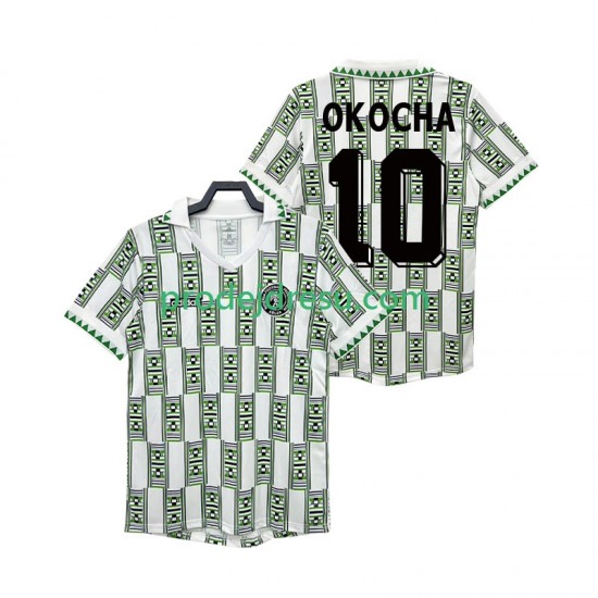 Nigérie Dresy Fotbal OKOCHA 10 Retro Muž Venkovní 1994 Krátký rukáv