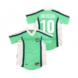 Nigérie Dresy Fotbal OKOCHA 10 Retro Muž Domácí 1998 Krátký rukáv