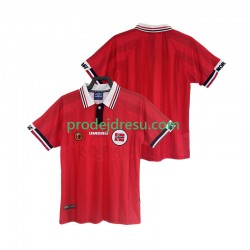 Norsko Dresy Fotbal Retro Muž Domácí 1998 Krátký rukáv