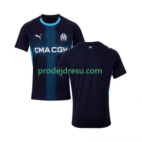Olympique Marseille Dresy Fotbal Muž Venkovní 2025-2026 Krátký rukáv