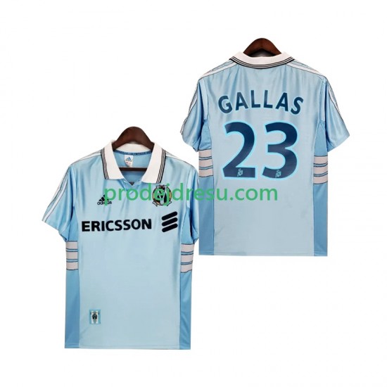 Olympique Marseille Dresy Fotbal Gallas 23 Retro Muž Venkovní 1998 1999 Krátký rukáv