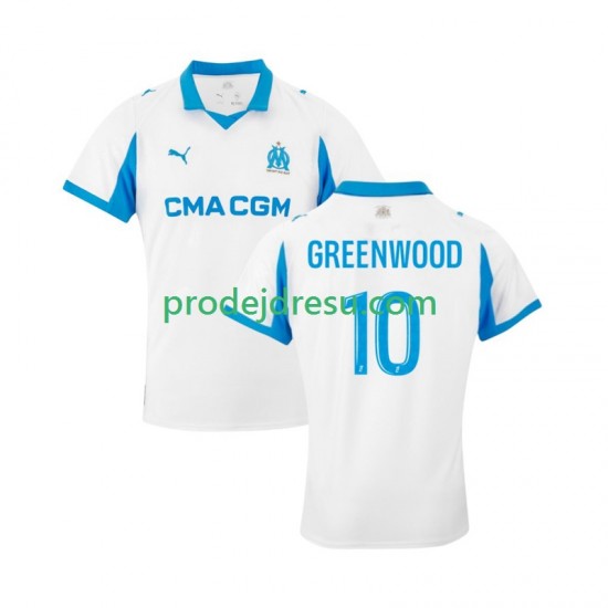 Olympique Marseille Dresy Fotbal Mason Greenwood 10 Muž Domácí 2025-2026 Krátký rukáv