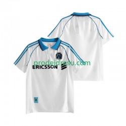 Olympique Marseille Dresy Fotbal Retro Muž Domácí 1998 1999 Krátký rukáv
