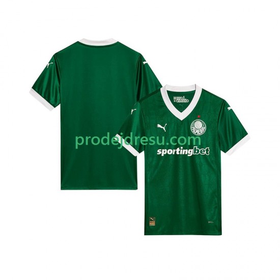 Palmeiras Dresy Fotbal Muž Domácí 2025-2026 Krátký rukáv
