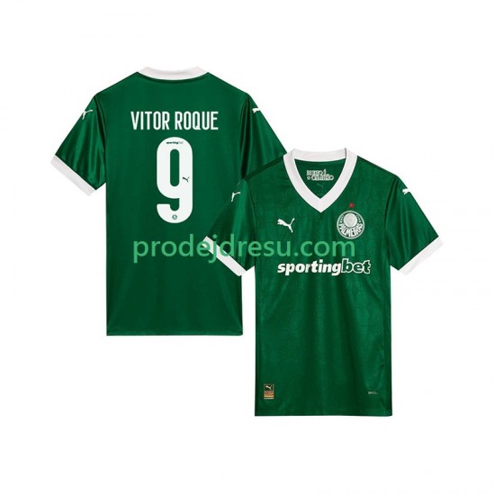 Palmeiras Dresy Fotbal Vitor Roque 9 Muž Domácí 2025-2026 Krátký rukáv