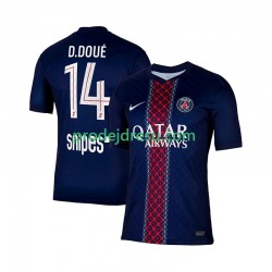 Paris Saint-Germain Dresy Fotbal Desire Doue 14 Muž Domácí 2025-2026 Krátký rukáv