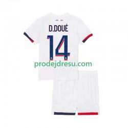 Paris Saint-Germain Dresy Fotbal Desire Doue 14 Dětský Venkovní 2025-2026 Krátký rukáv