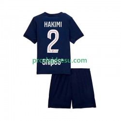 Paris Saint-Germain Dresy Fotbal Hakimi 2 Dětský Domácí 2025-2026 Krátký rukáv