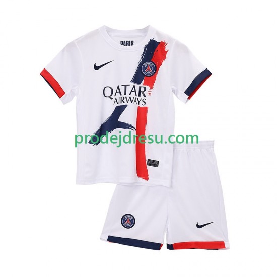 Paris Saint-Germain Dresy Fotbal Dětský Venkovní 2025-2026 Krátký rukáv