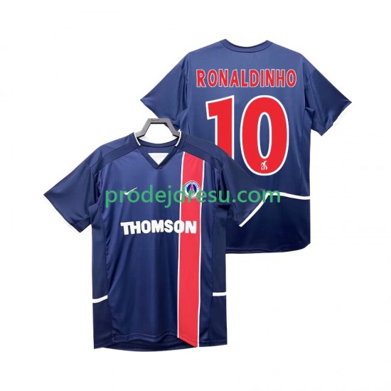 Paris Saint-Germain Dresy Fotbal RONALDINHO 10 2003 Retro Muž Domácí 2002 Krátký rukáv