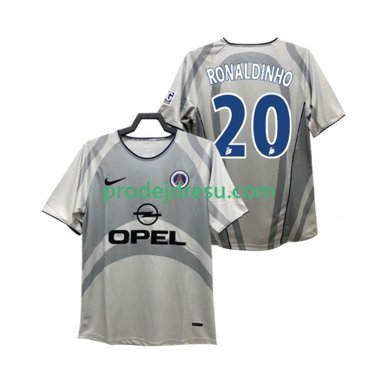 Paris Saint-Germain Dresy Fotbal RONALDINHO 20 2001 Retro Muž Venkovní 2002 Krátký rukáv