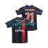 Paris Saint-Germain Dresy Fotbal RONALDINHO 21 2001 Retro Muž Domácí 2002 Krátký rukáv