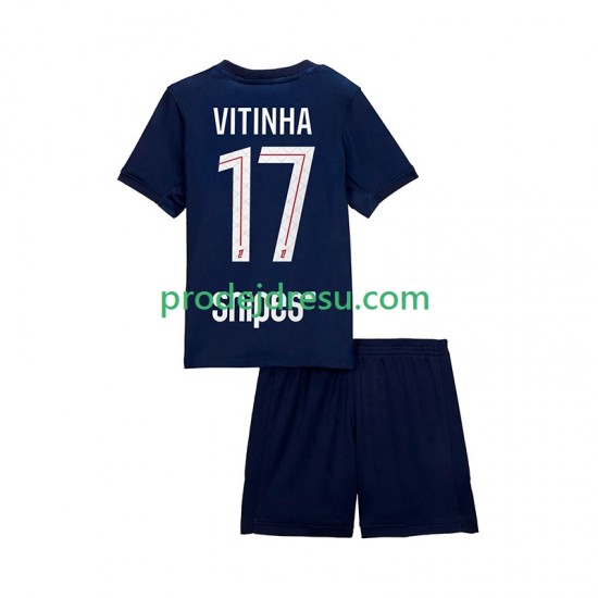 Paris Saint-Germain Dresy Fotbal Vitinha 17 Dětský Domácí 2025-2026 Krátký rukáv