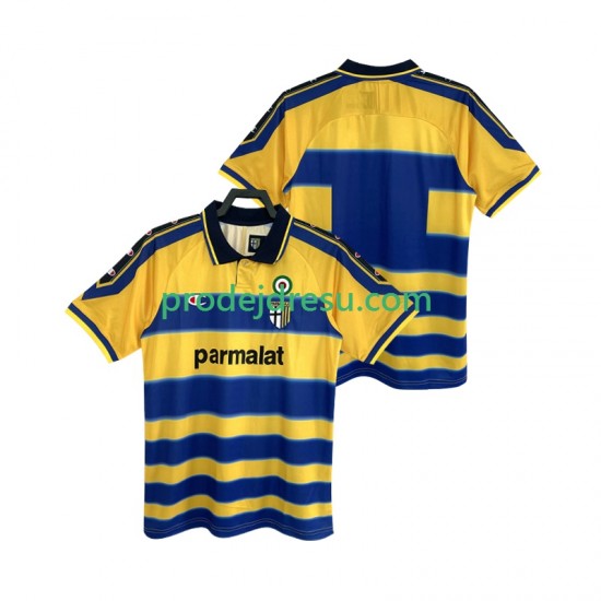 Parma Dresy Fotbal 2000 Retro Muž Domácí 1999 Krátký rukáv