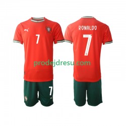 Portugalsko Dresy Fotbal Cristiano Ronaldo 7 Dětský Domácí 2025 Krátký rukáv