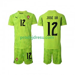 Portugalsko Dresy Fotbal Jose Sa 12 Brankářské Dětský Domácí 2025 Krátký rukáv