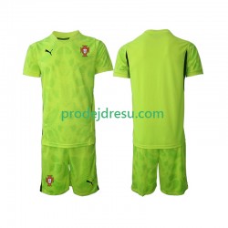 Portugalsko Dresy Fotbal Brankářské Dětský Domácí 2025 Krátký rukáv