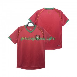 Portugalsko Dresy Fotbal Retro Muž Domácí 2006 Krátký rukáv
