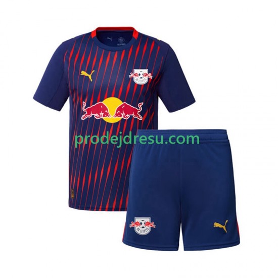 RB Leipzig Dresy Fotbal Dětský Venkovní 2025-2026 Krátký rukáv